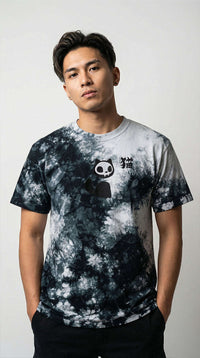 Skull Cat Tie-Dye T-Shirt CLOUDANIMESTUDIO