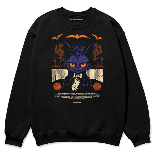 Ethereal Shadows Cat Sweatshirt CLOUDANIMESTUDIO