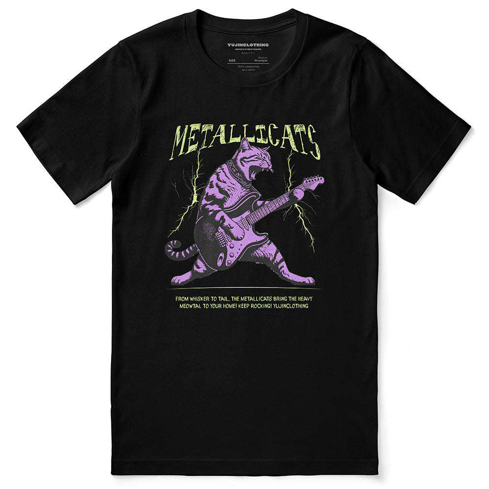 Metallicats Cat T-Shirt CLOUDANIMESTUDIO