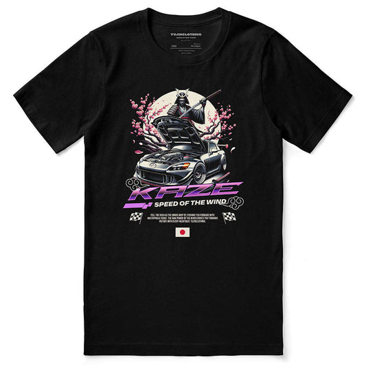 Samurai Sakura Car T-Shirt CLOUDANIMESTUDIO