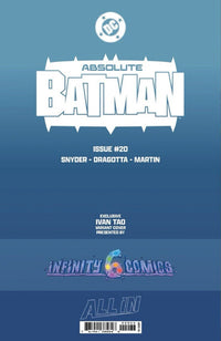 ABSOLUTE BATMAN #20 IVAN TAO EXCLUSIVE VAR (06/03/2026)