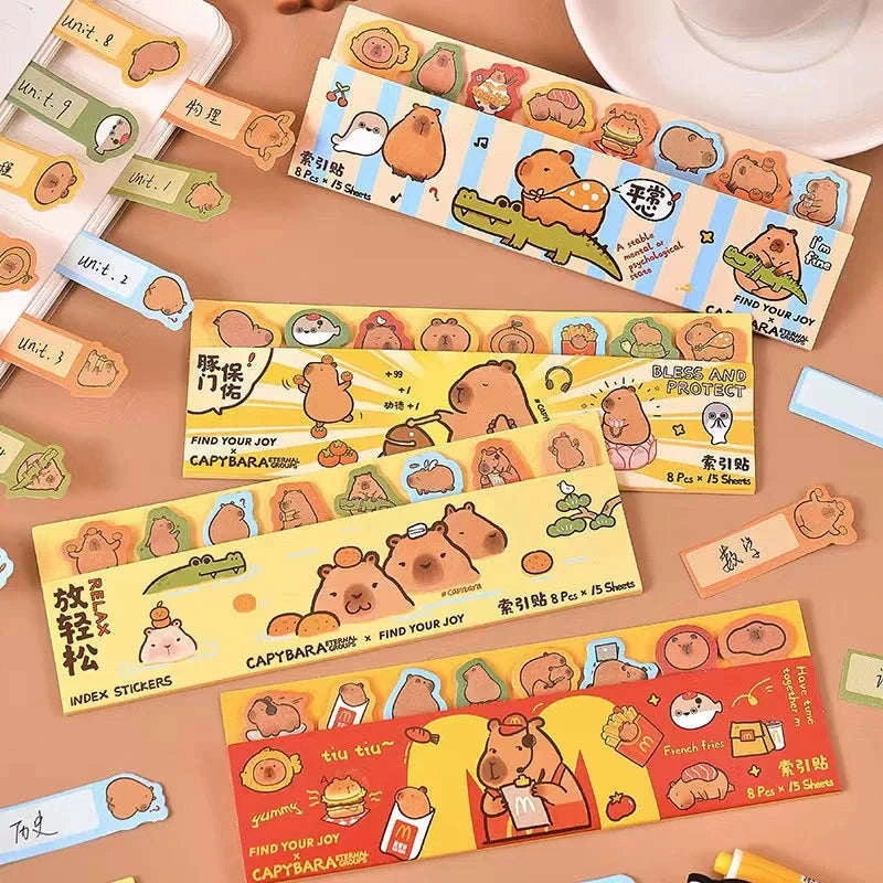 Capybara Bookmark Sticky Notes CLOUDANIMESTUDIO