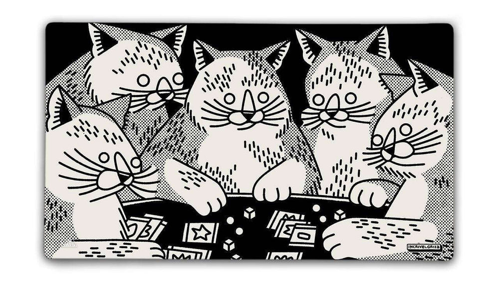 Cat Game Night Playmat CLOUDANIMESTUDIO