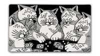 Cat Game Night Playmat CLOUDANIMESTUDIO