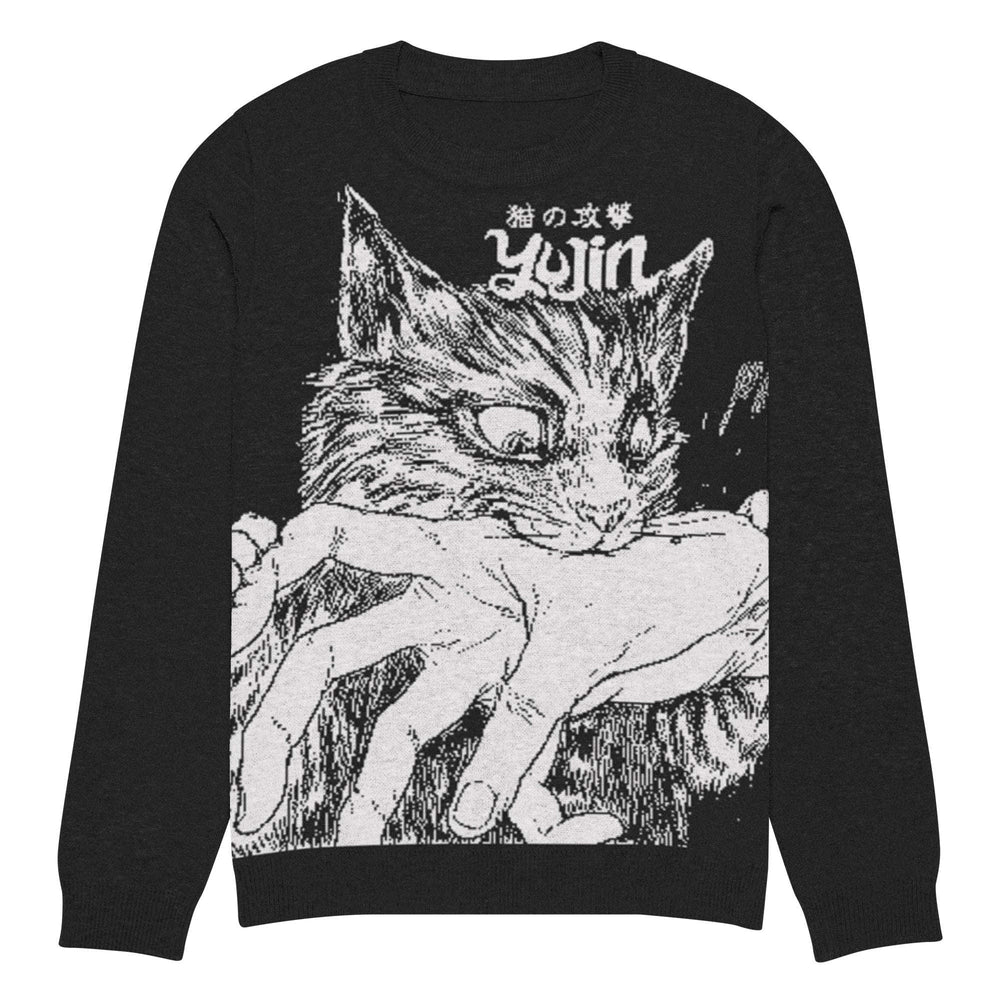 Sudden Bite Cat Knitted Sweatshirt CLOUDANIMESTUDIO