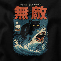 Shark Attack Cat T-Shirt CLOUDANIMESTUDIO
