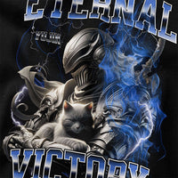 Eternal Victory Cat T-Shirt CLOUDANIMESTUDIO