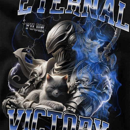 Eternal Victory Cat T-Shirt CLOUDANIMESTUDIO