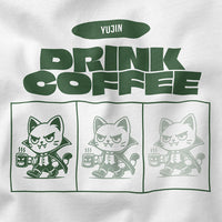 Drink Coffee Cat T-Shirt