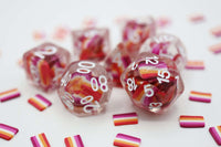 Foam Brain Games Pride Flag RPG Dice Set CLOUDANIMESTUDIO