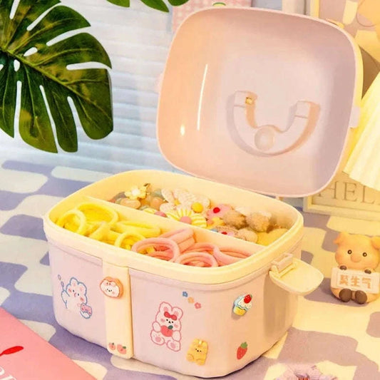 Pastel Hair Accessory Organizer Boxes CLOUDANIMESTUDIO