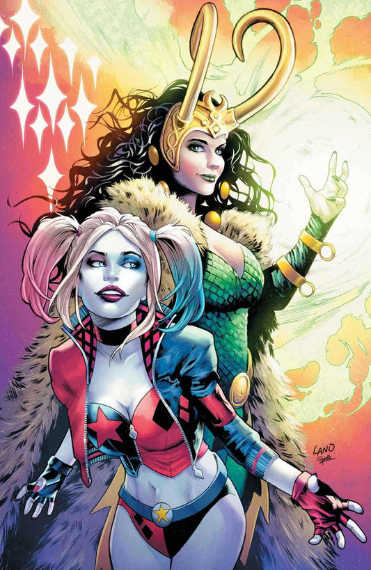 MARVEL DC: DEADPOOL BATMAN #1 GREG LAND EXCLUSIVE VIRGIN VAR  HARLEY QUINN LADY LOKI [09/24/2025] CLOUDANIMESTUDIO