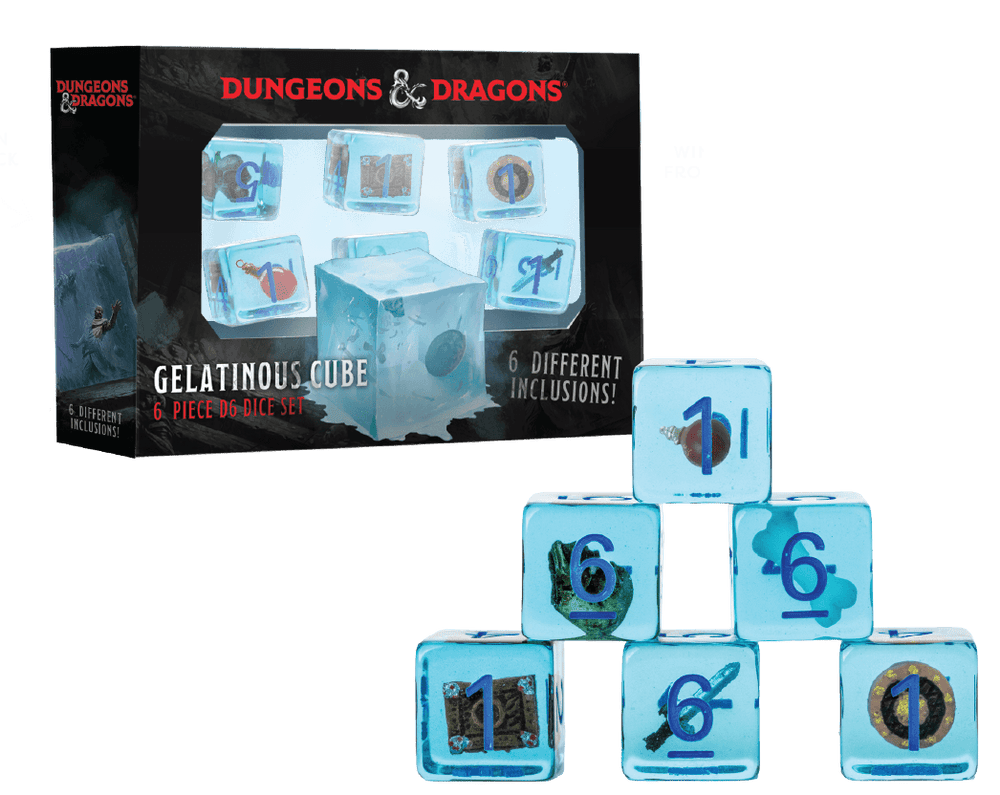 D&D Gelatinous Cube 6-Pack CLOUDANIMESTUDIO