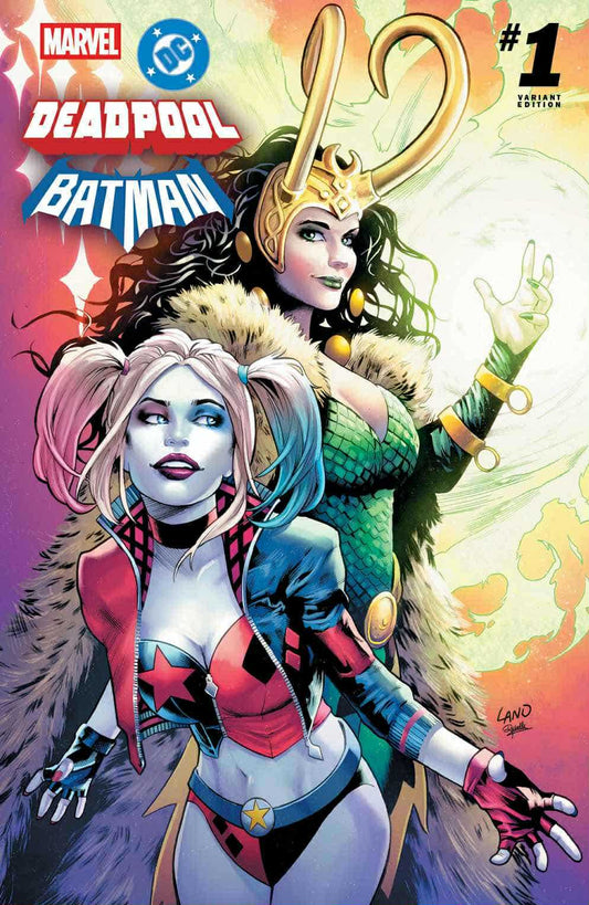 MARVEL DC: DEADPOOL BATMAN #1 GREG LAND EXCLUSIVE VAR  HARLEY QUINN LADY LOKI [09/24/2025] CLOUDANIMESTUDIO
