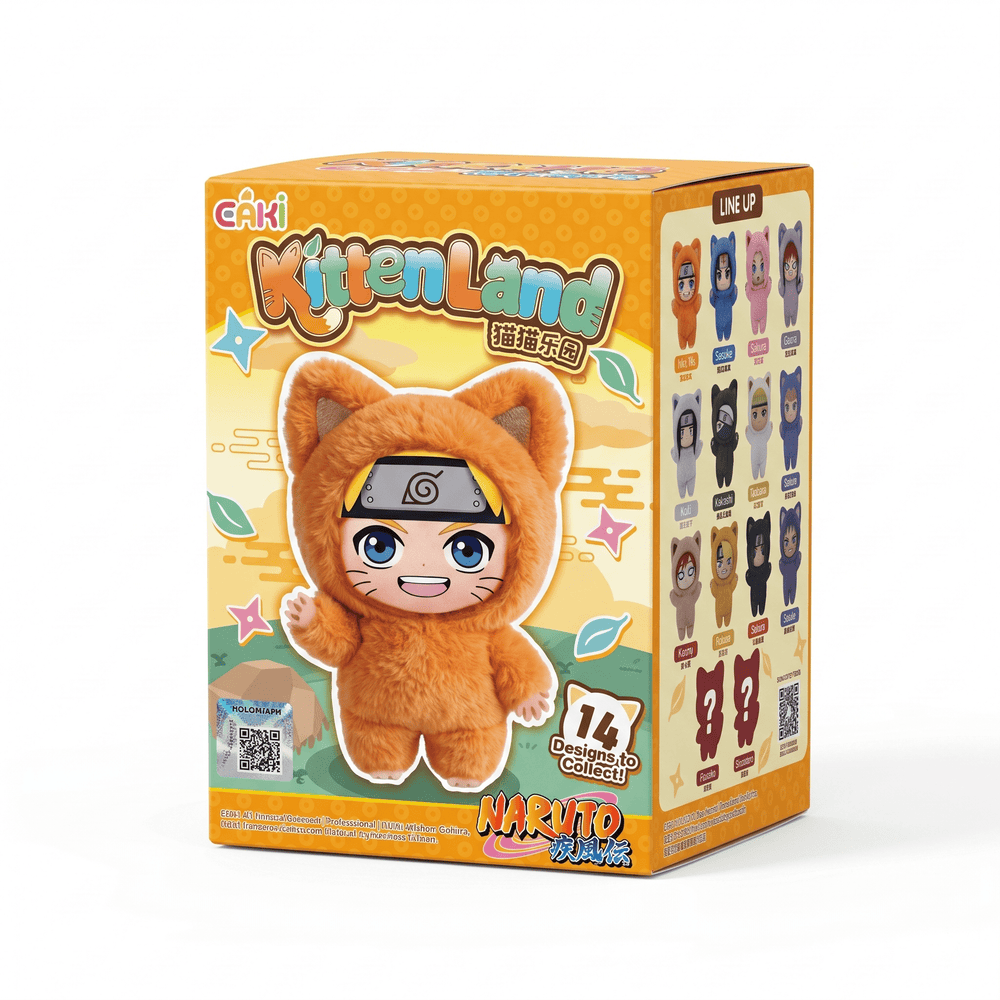 EAKI Naruto Shippuden Kitten Land Series Blind Box Plush Collection CLOUDANIMESTUDIO