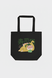 Cute Sushi Cat Eco Tote Bag CLOUDANIMESTUDIO