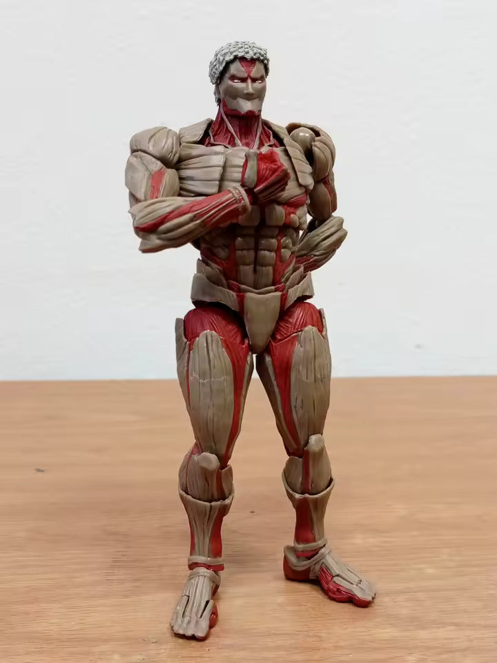 Armored Titan Anime Action Figure, Attack on Titan Anime Figurine Movable Joint Model Toys 17 CM