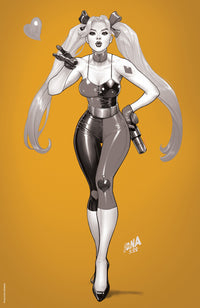 [FOIL] HARLEY QUINN #22 UNKNOWN COMICS DAVID NAKAYAMA GOLD FOIL VIRIGN NYCC 2022 B&W COLOR BLEED VAR (09/28/2022)