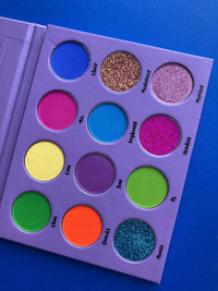 Streamer Palette, Live Stream Inspired 12 Color Eyeshadow Palette With 8 Matte, 3 Glitter, 1 Shimmer