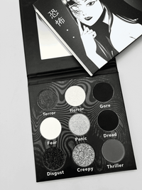 Japanese Horror Palette, Manga Inspired Makeup Palette With 3 Shimmers 4 Mattes 2 Glitters CLOUDANIMESTUDIO