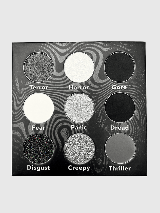 Japanese Horror Palette, Manga Inspired Makeup Palette With 3 Shimmers 4 Mattes 2 Glitters CLOUDANIMESTUDIO