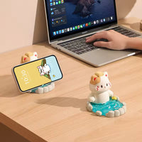Onsen Cat Kawaii Phone Stand