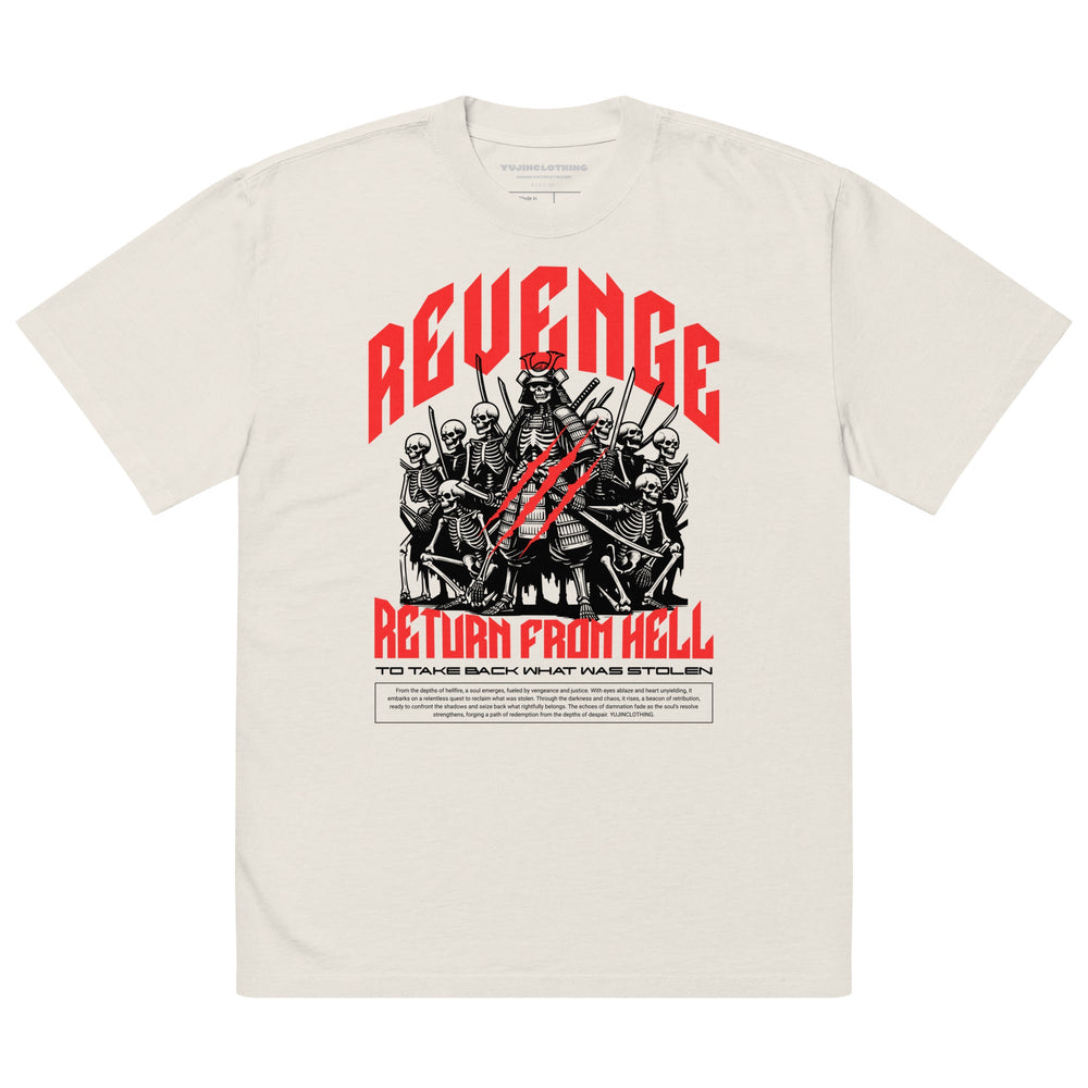 Revenge Oversized Faded T-Shirt