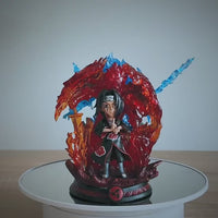 Susanoo LED Uchiha Itachi and Madara Anime Figures, Naruto Shippuden Mini Chibi Figurines 15 CM