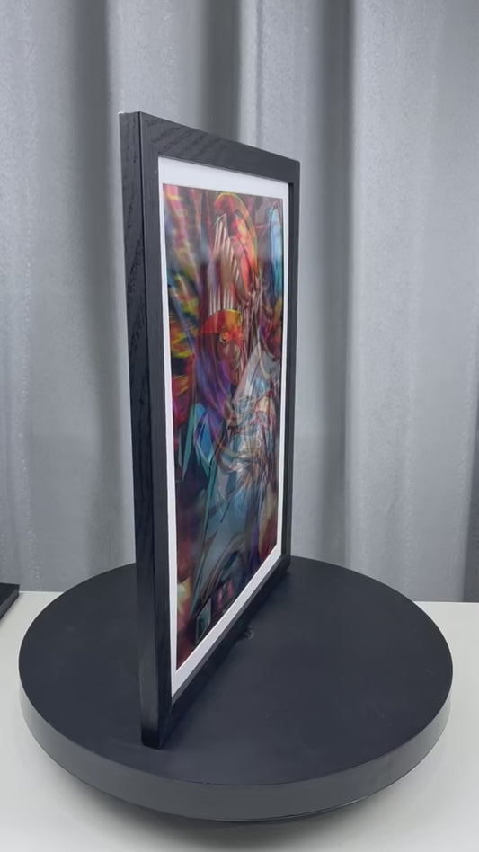 Chainsaw Man Power Makima Denji Anime 3D Effect Poster, Lenticular Posters Wall Art (Without Frame)