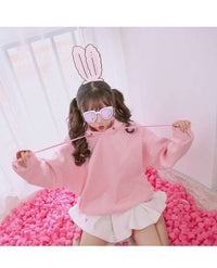 Heart Sleeve Hoodie Pullover CLOUDANIMESTUDIO