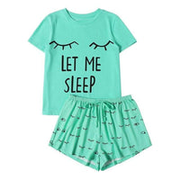 Kawaii "Let Me Sleep" Pajama Set