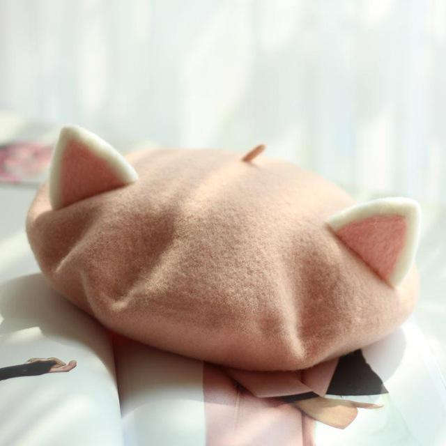 Kawaii Cat Ears Beret CLOUDANIMESTUDIO