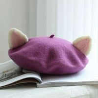 Kawaii Cat Ears Beret CLOUDANIMESTUDIO