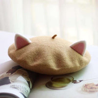 Kawaii Cat Ears Beret CLOUDANIMESTUDIO