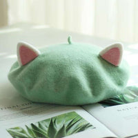 Kawaii Cat Ears Beret CLOUDANIMESTUDIO