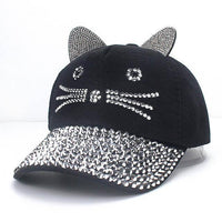 Rhinestone Kitty Hat