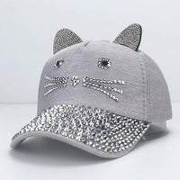 Rhinestone Kitty Hat