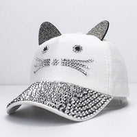 Rhinestone Kitty Hat
