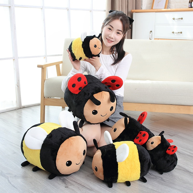 Ladybug and Bee Plushies