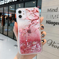 Cherry Blossom Glitter iPhone Case