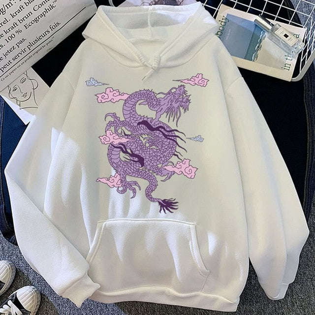 Sky Dragon Harajuku Hoodie CLOUDANIMESTUDIO