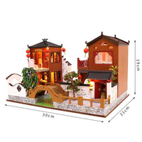 Chinese Ancient Town Dollhouse Kit CLOUDANIMESTUDIO