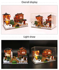 Chinese Ancient Town Dollhouse Kit CLOUDANIMESTUDIO