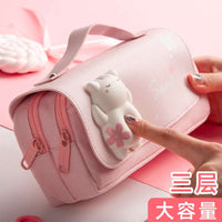 Sakura Cat Pencil Bag CLOUDANIMESTUDIO