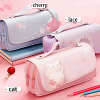 Sakura Cat Pencil Bag CLOUDANIMESTUDIO