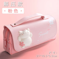Sakura Cat Pencil Bag CLOUDANIMESTUDIO