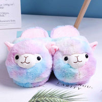 Kawaii Alpaca Plush Slippers CLOUDANIMESTUDIO