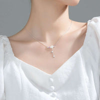 Sakura Drop Charm Pendant Necklace CLOUDANIMESTUDIO