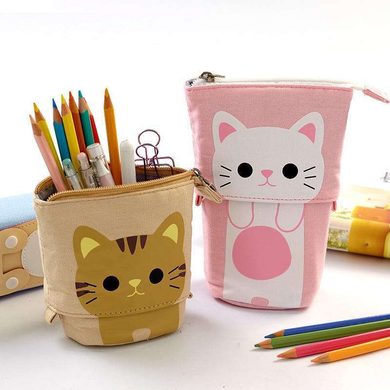 Cat Pencil Case With Zipper CLOUDANIMESTUDIO