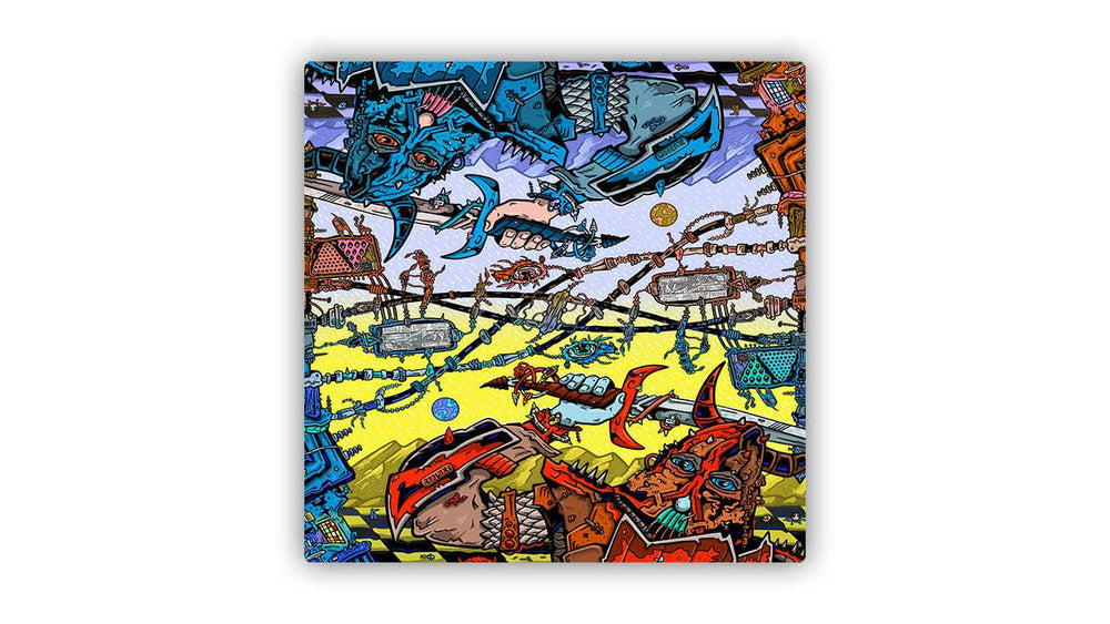 Red vs. Blue Umbilical Brambles 2 Player Cloth Playmat CLOUDANIMESTUDIO